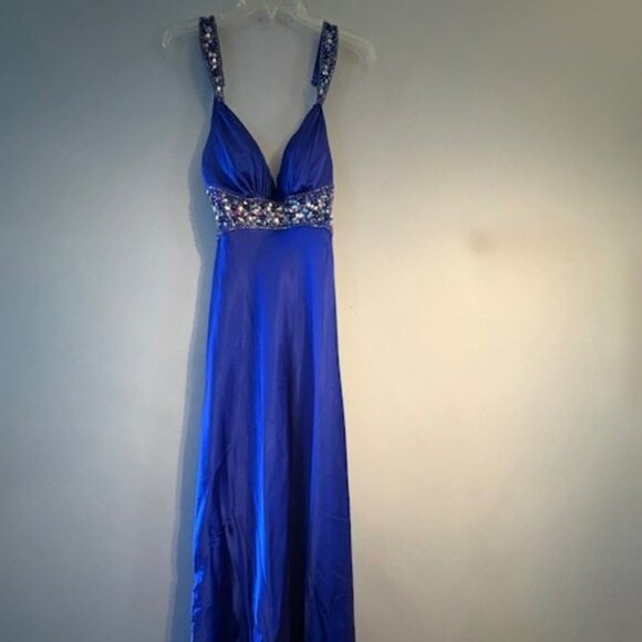 Studio 17 Dresses & Skirts - Vintage Y2K Stunning Royal Blue Floor Length Studio 17 Prom Dress Size 2